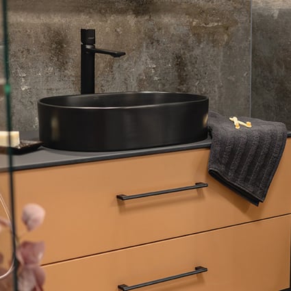 Νιπτήρας Desna Black Matt VUD B250